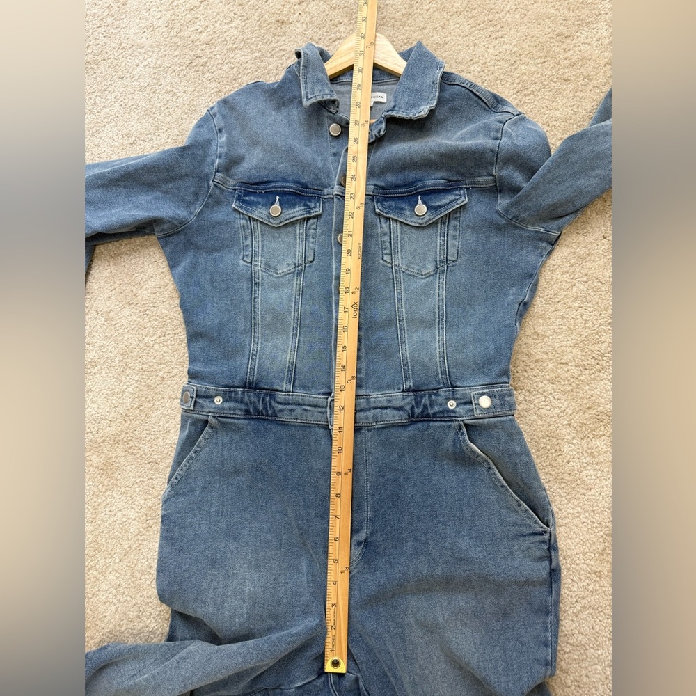 Good American Light Blue Denim Jumpsuit - Picture 11 of 16